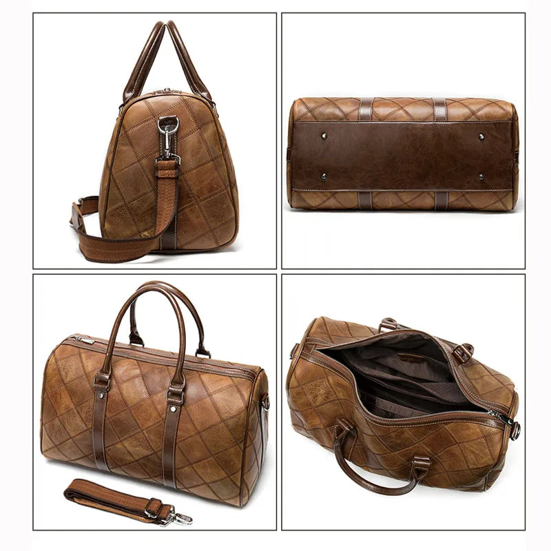Heritage - Sac De Voyage Homme Cuir Vintage - vue 5