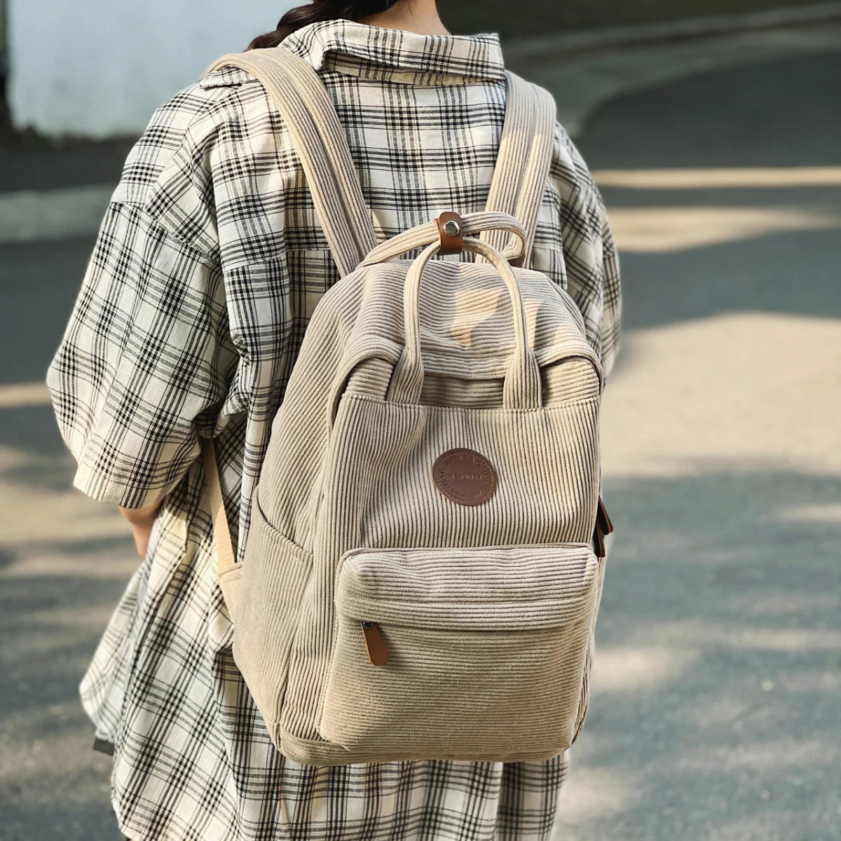 Soléa - Sac À Dos Velours De Voyage Femme - vue 7