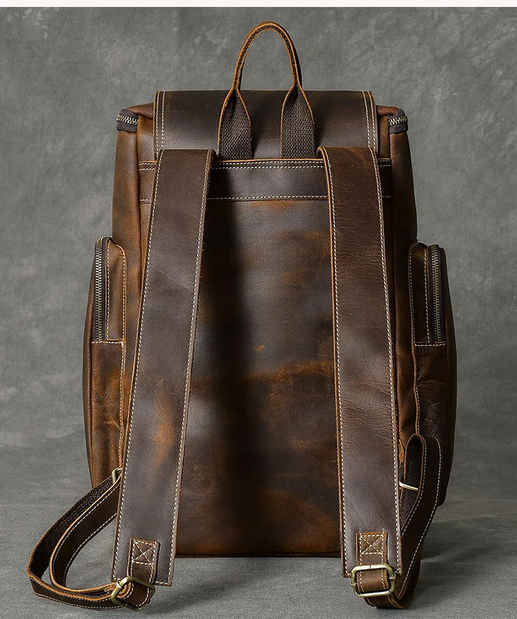Heritage - Sac À Dos En Cuir Vintage - vue 5