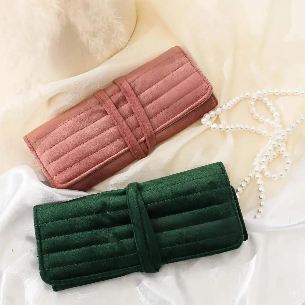 Alizé - Pochette à Bijoux de Voyage Pliable en Velours