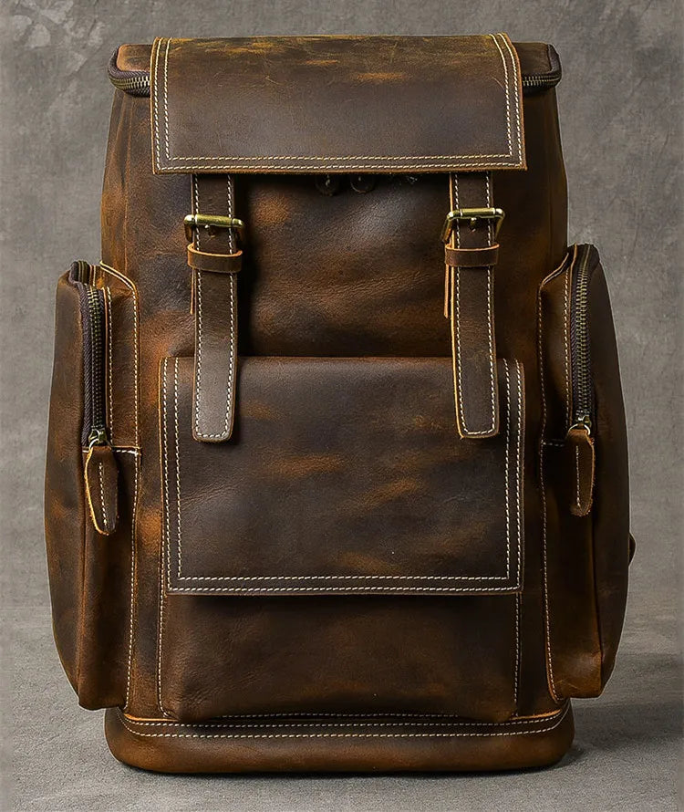 Heritage - Sac À Dos En Cuir Vintage - vue 8
