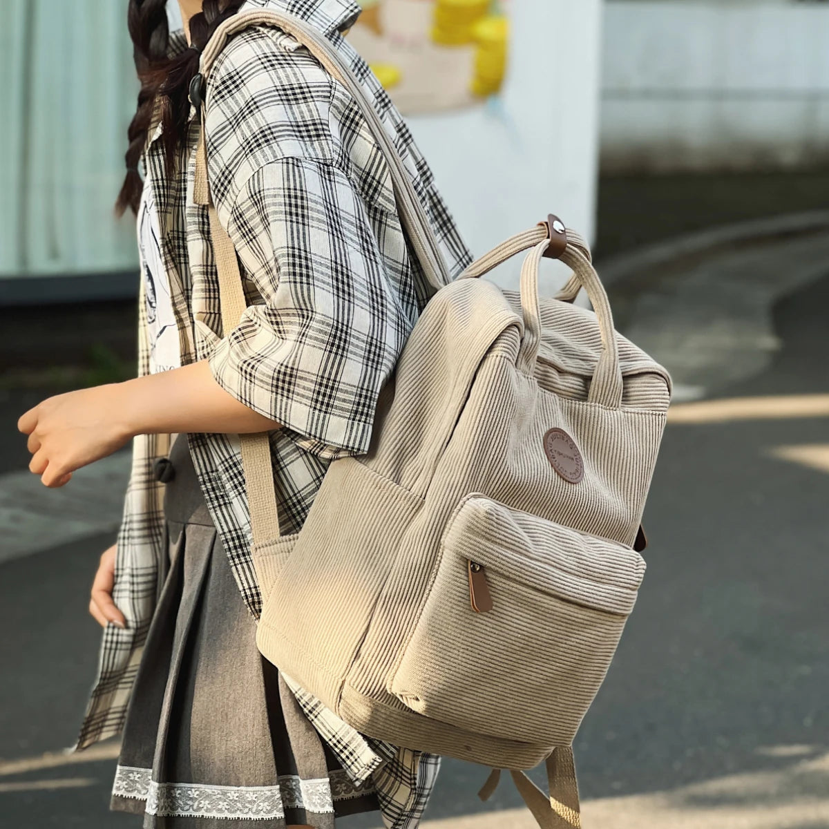 Soléa - Sac À Dos Velours De Voyage Femme