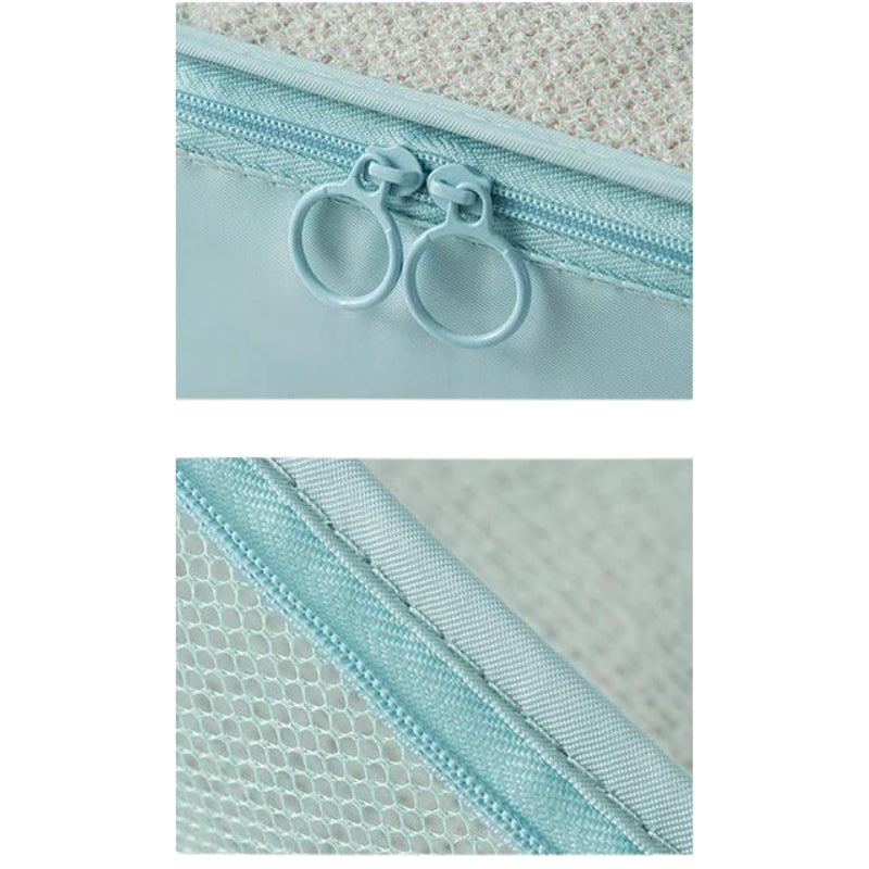 organisateur de bagages en couleur cyan