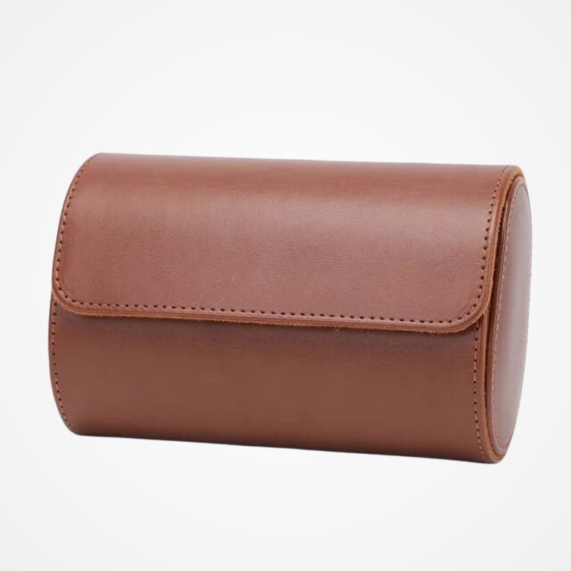 étui à montre pour homme en cuir