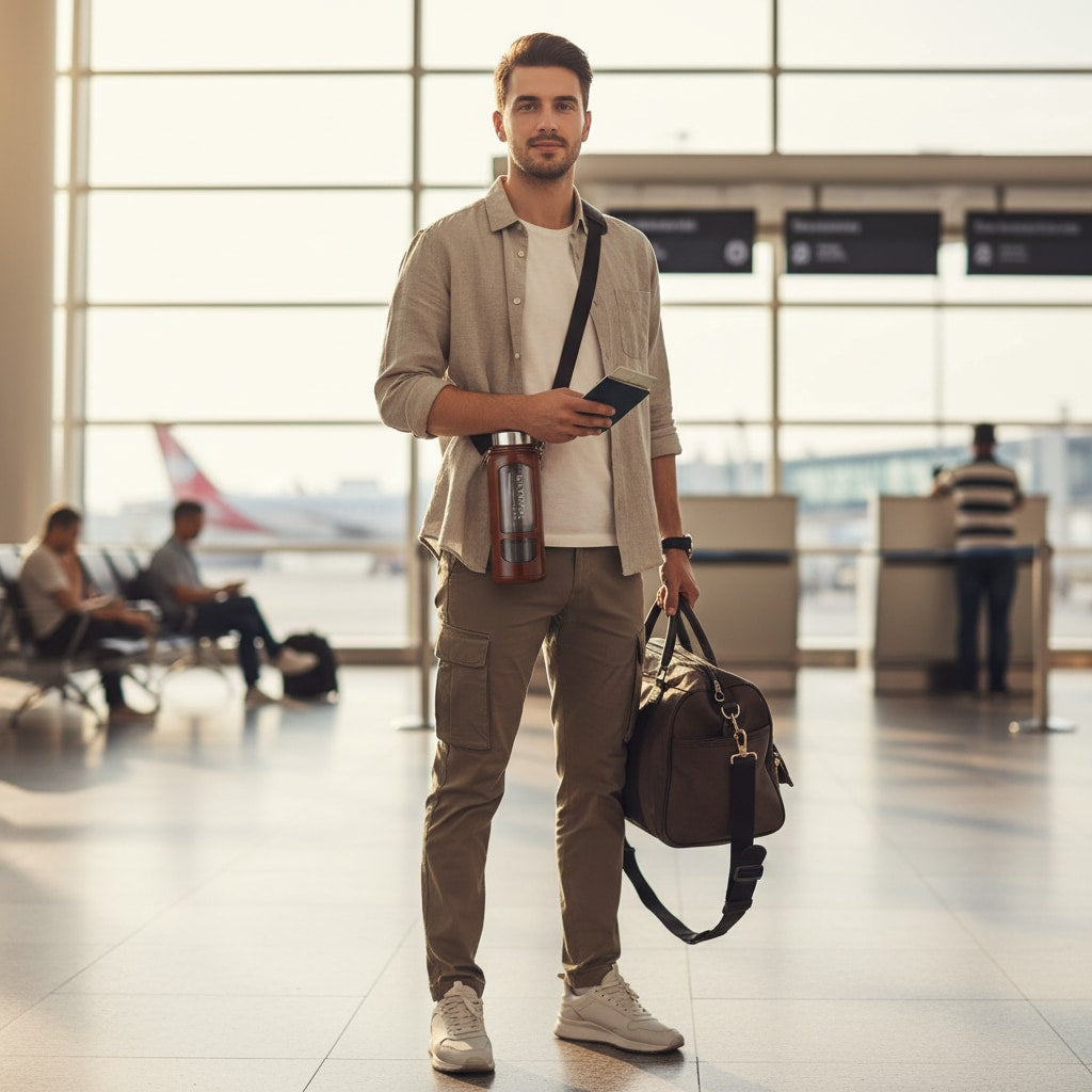 Keg - Bouteille En Verre Gourde - en voyage