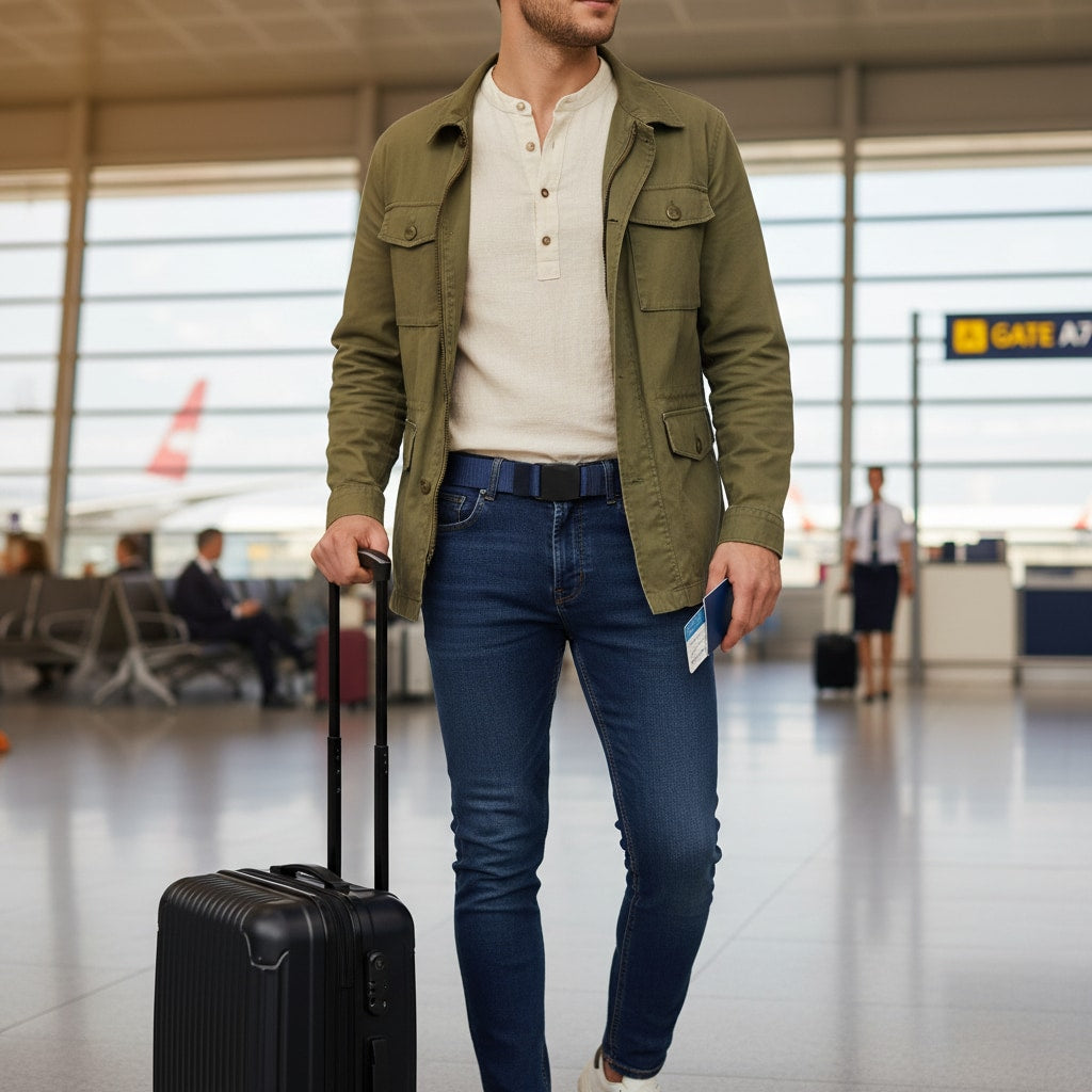 Box - Ceinture Cache Billet Voyage - en voyage