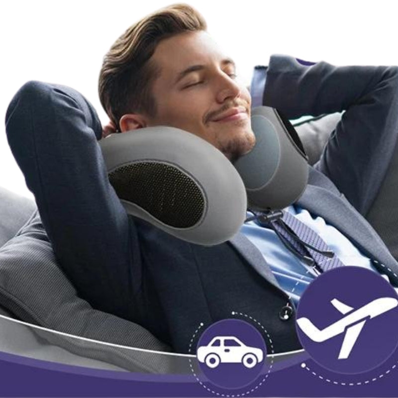 coussin de soutien pour cervicales en avion