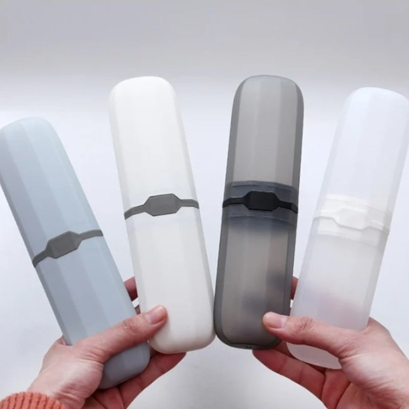 etui pour brosse à dent et dentifrice