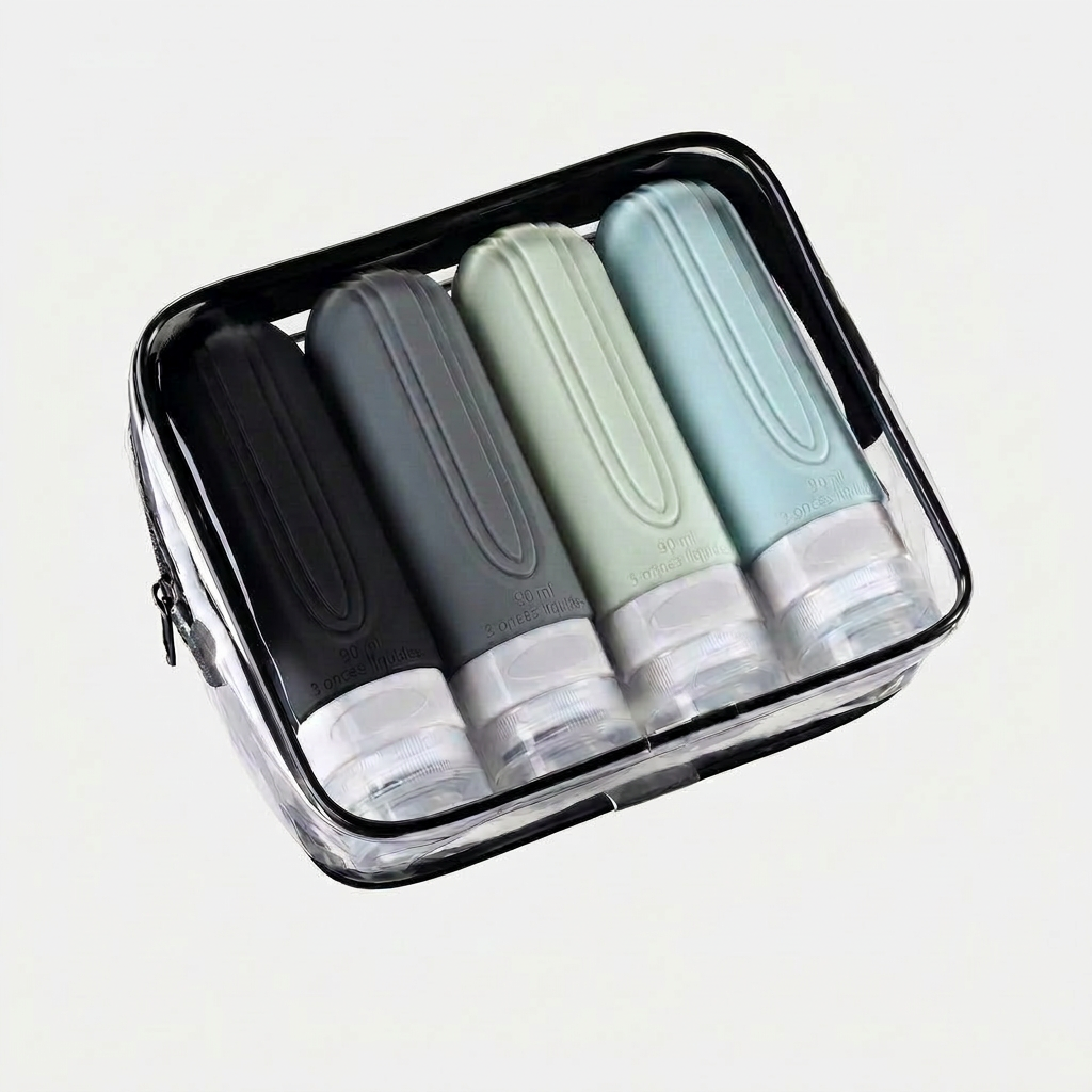 Zéphyr - Flacons de Voyage Rechargeables en Silicone