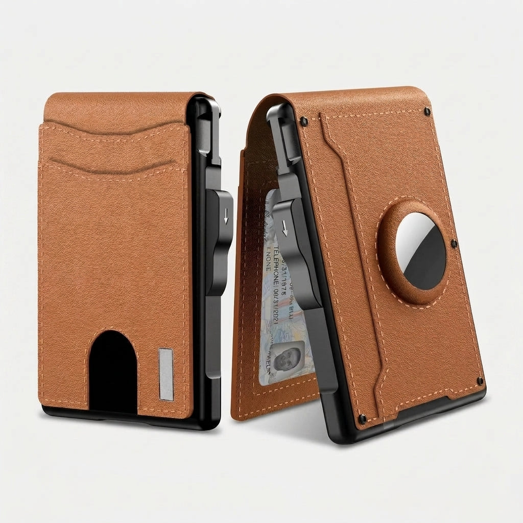 Zéphyr - Portefeuille Fin Pop-up Anti-RFID en Cuir PU