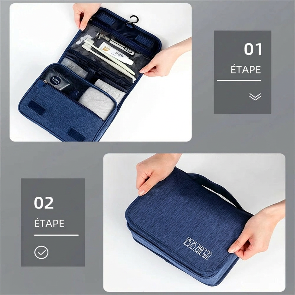URANIA - Trousse de Toilette Suspendue Grande Capacité