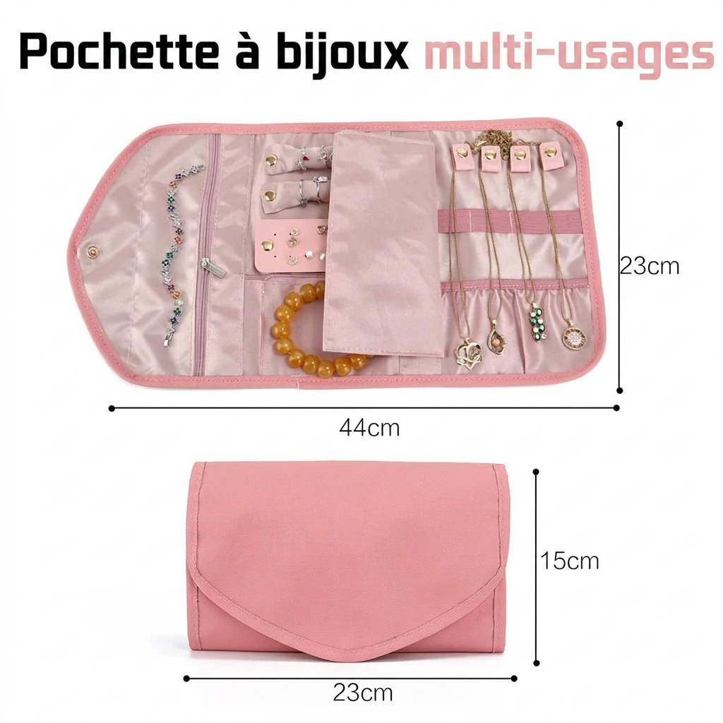Alizé - Pochette de Voyage pour Bijoux Ajustable