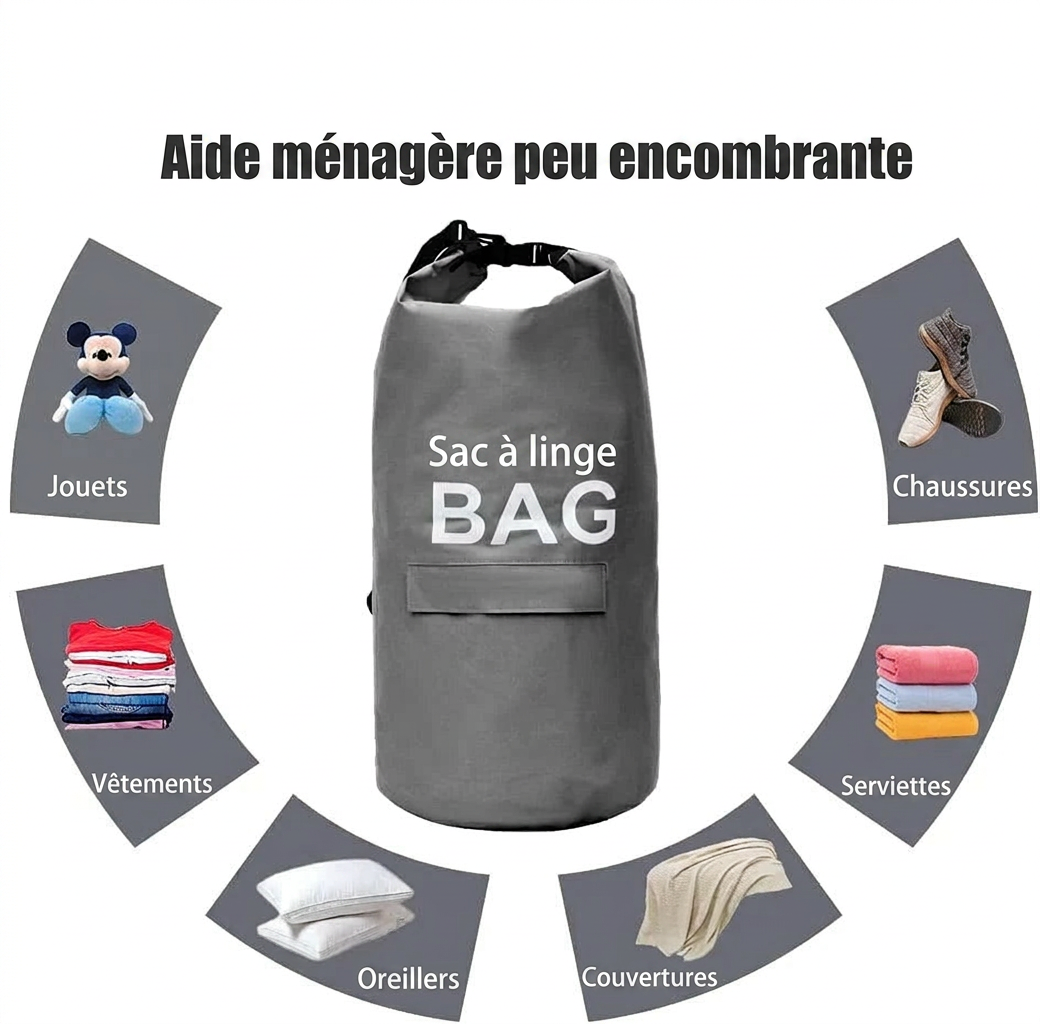 Zéphyr - Sac à Linge de Voyage Imperméable 71L