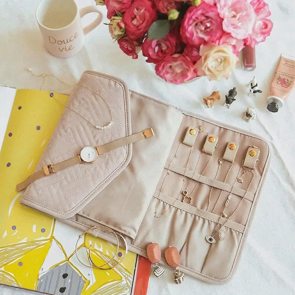 Alizé - Pochette de Rangement Pliable pour Bijoux