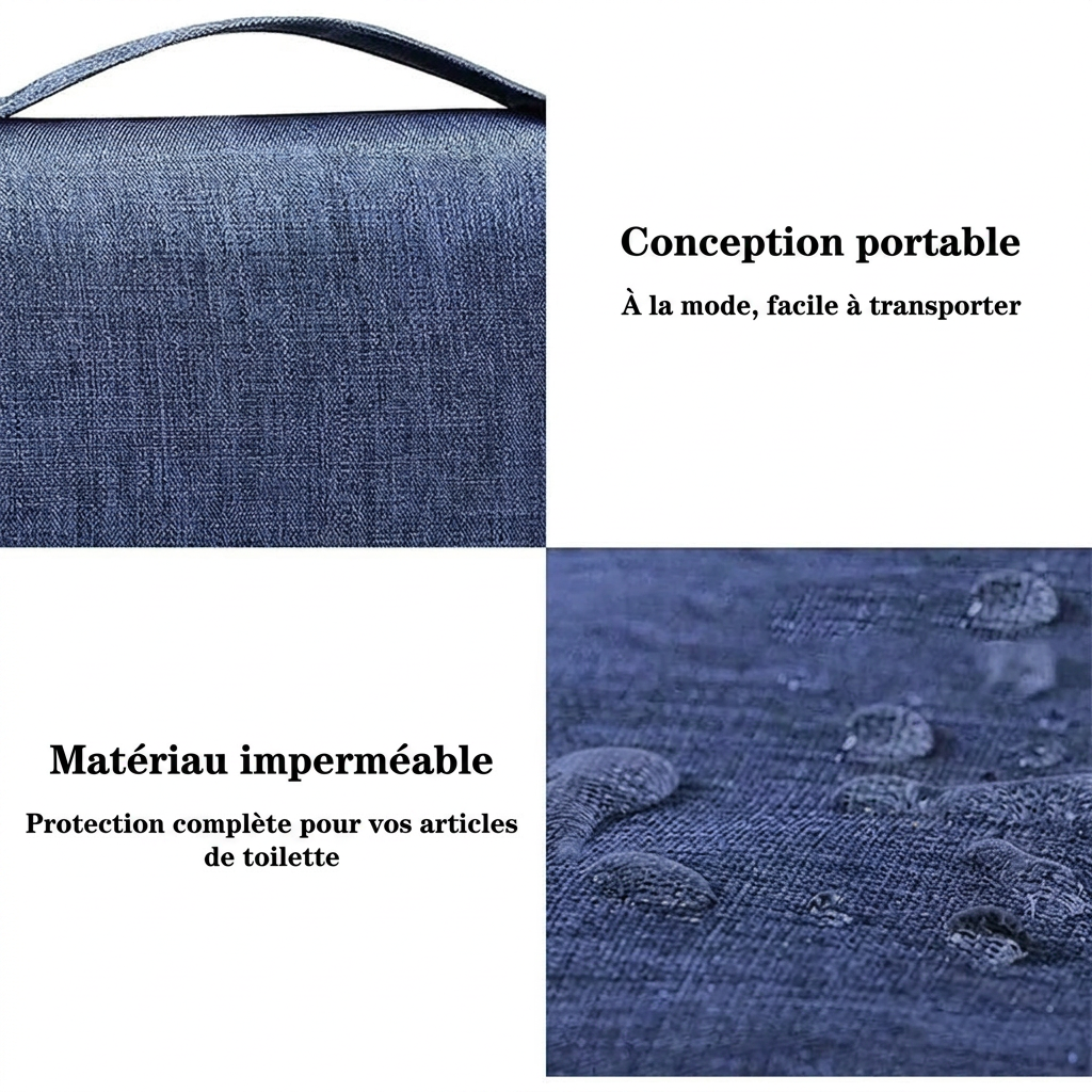 URANIA - Trousse de Toilette Suspendue Grande Capacité