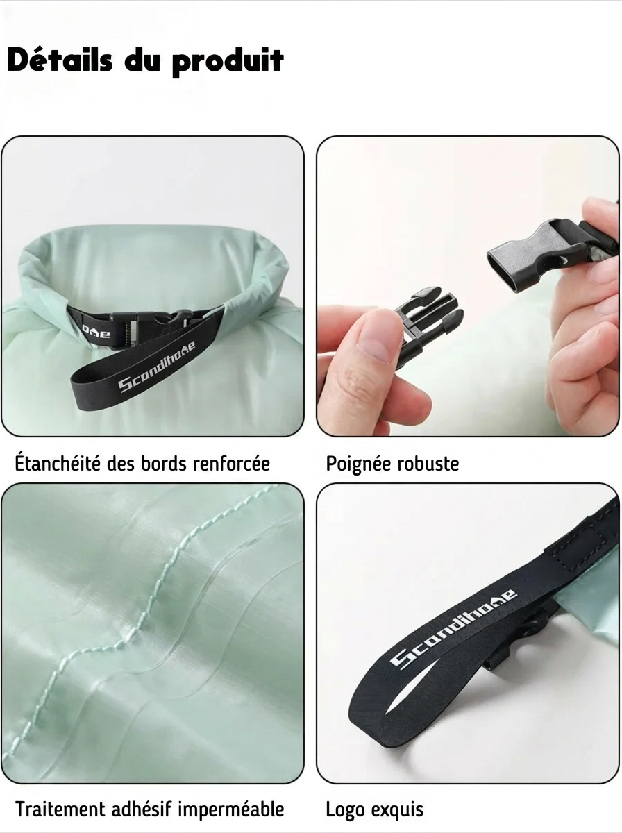 Zéphyr - Sac de Compression Étanche Ultraléger pour Voyageurs