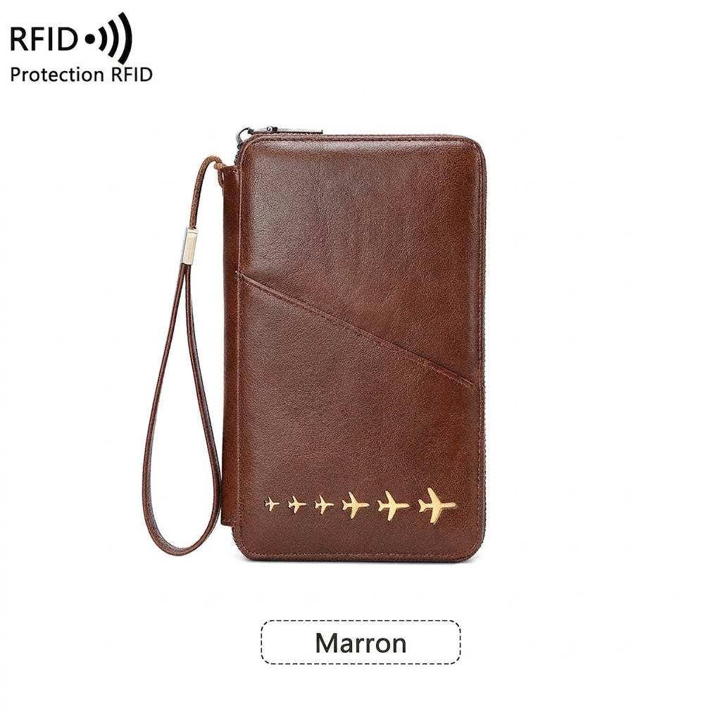 Zéphyr - Portefeuille Familial Anti-RFID Le Sac du Voyageur