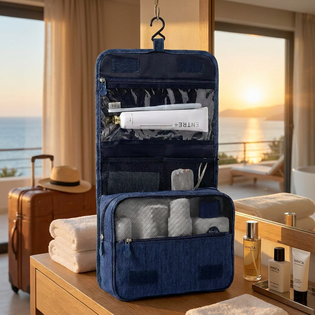 URANIA - Trousse de Toilette Suspendue Grande Capacité