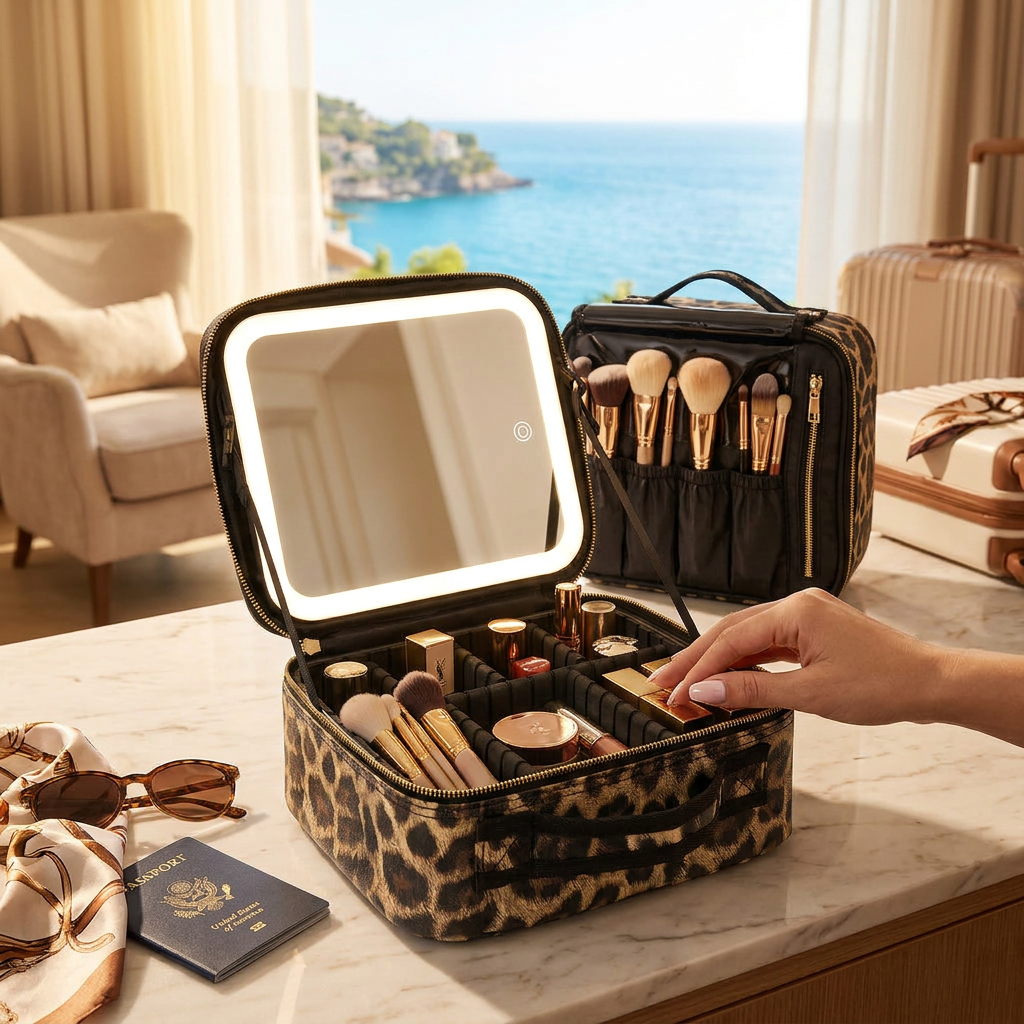 AGLAIA - Trousse de Maquillage Lumineuse Nomade