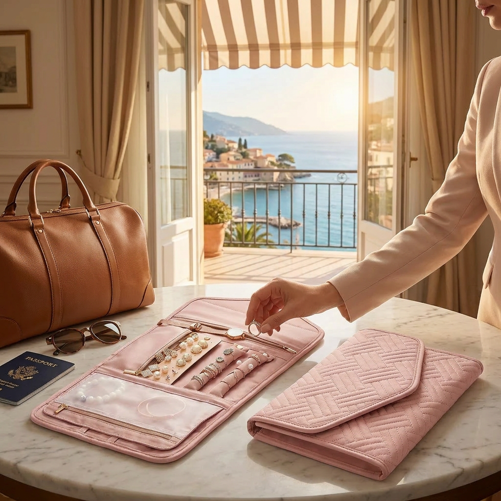 Alizé - Pochette de Rangement Pliable pour Bijoux