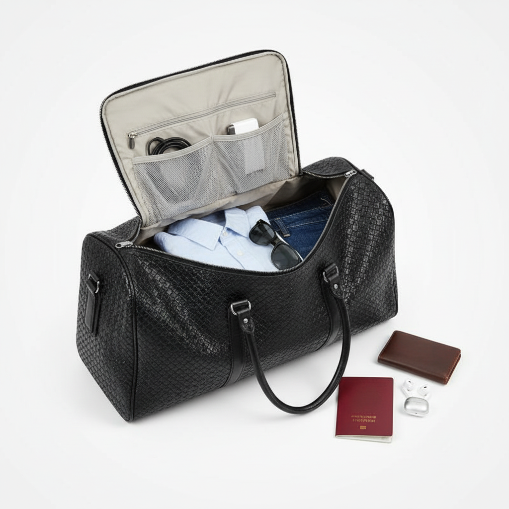 Odyssée - Sac de Voyage PU Noir - vue 8