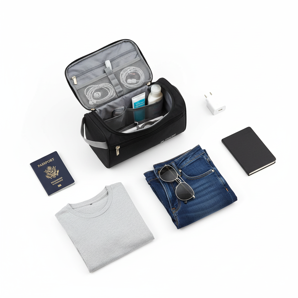 Gel - Trousse De Toilette Voyage Avion Pour Homme - organisation