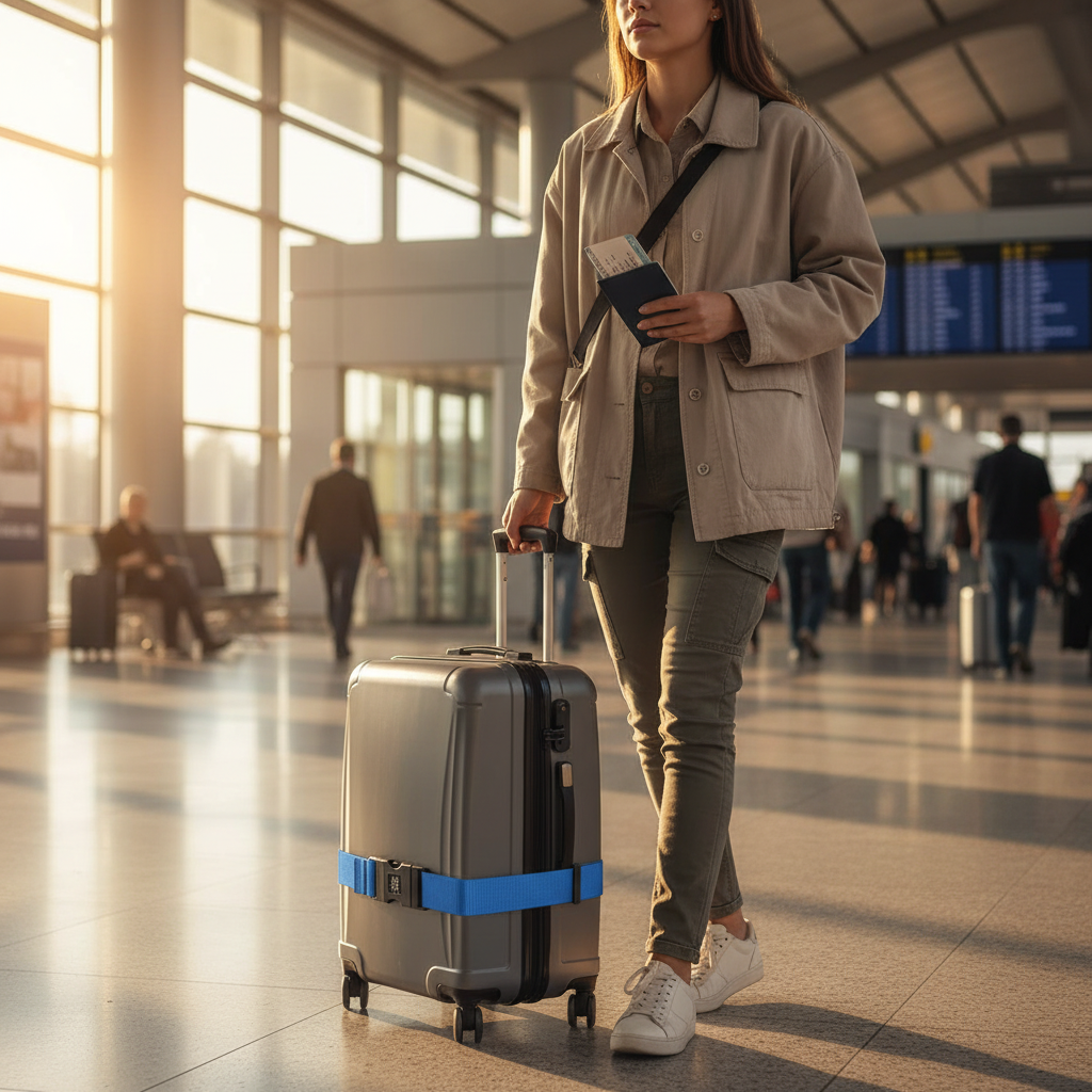 Sangle Pour Valise Avec Code - vue 10