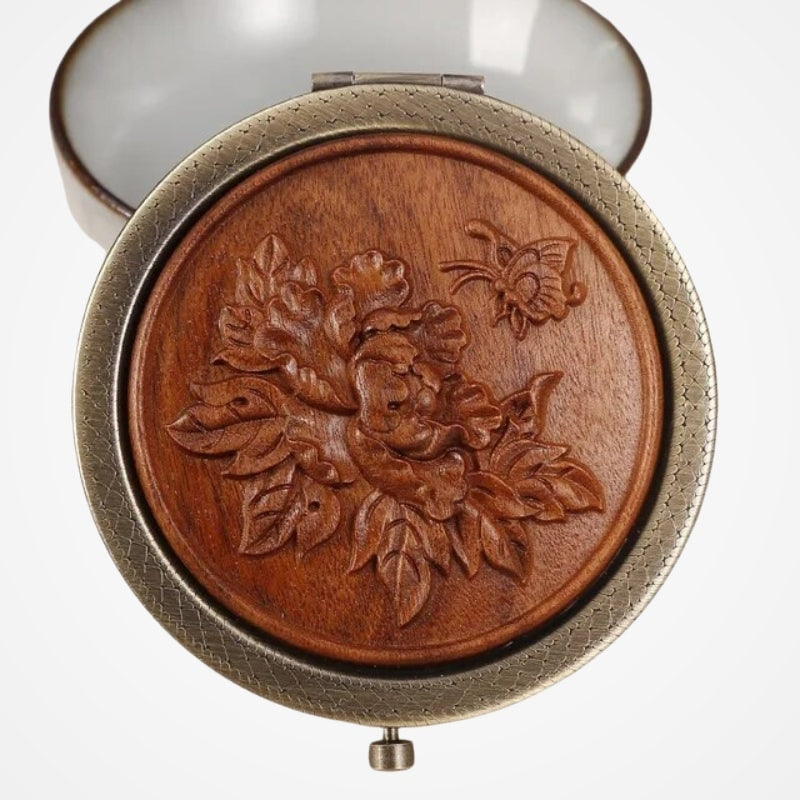 Miroir De Poche Décoratif Bois - vue 10
