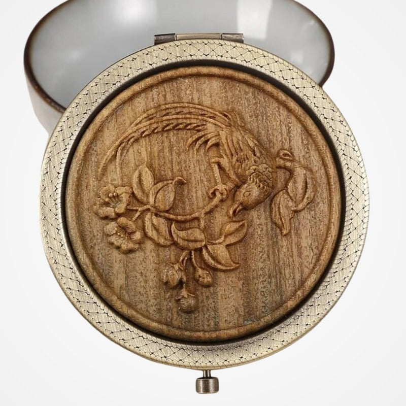 Miroir De Poche Décoratif Bois - vue 14