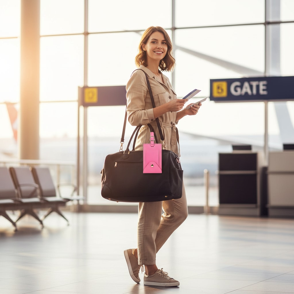 BaseClip - Porte Étiquette Pour Valise - en voyage