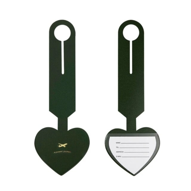 porte etiquette valise cuir