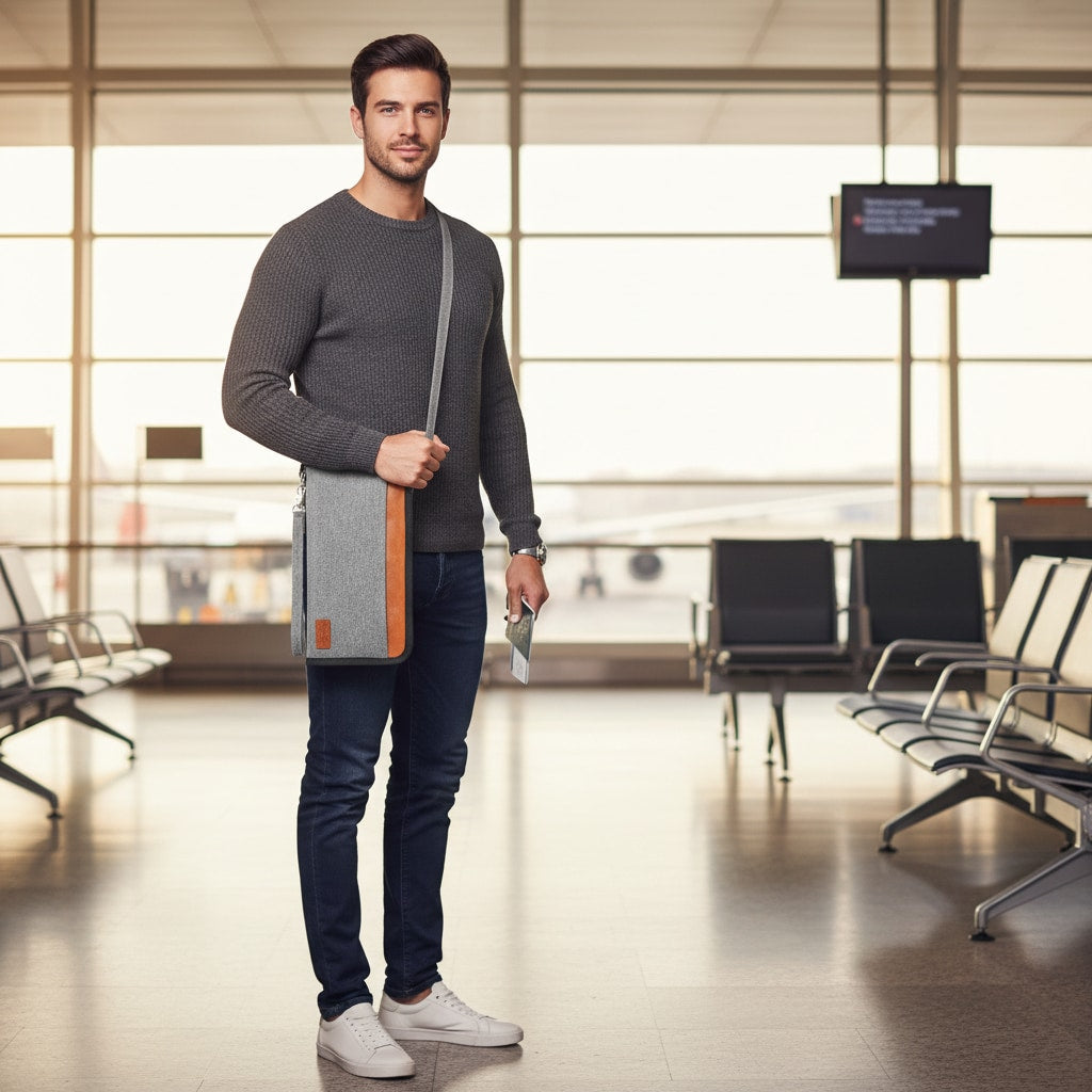 Disk - Portefeuille de Voyage pour Homme RDIF - en voyage