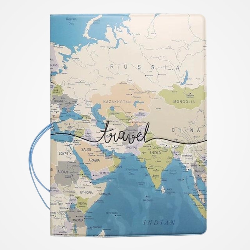 Une - Protège Passeport Carte Du Monde - vue 12