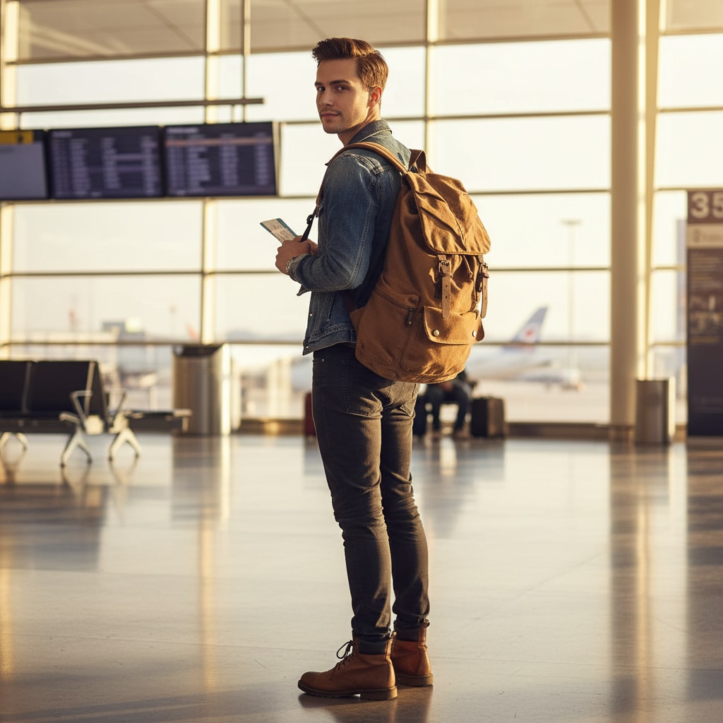 Sac À Dos Bagage Cabine - en voyage