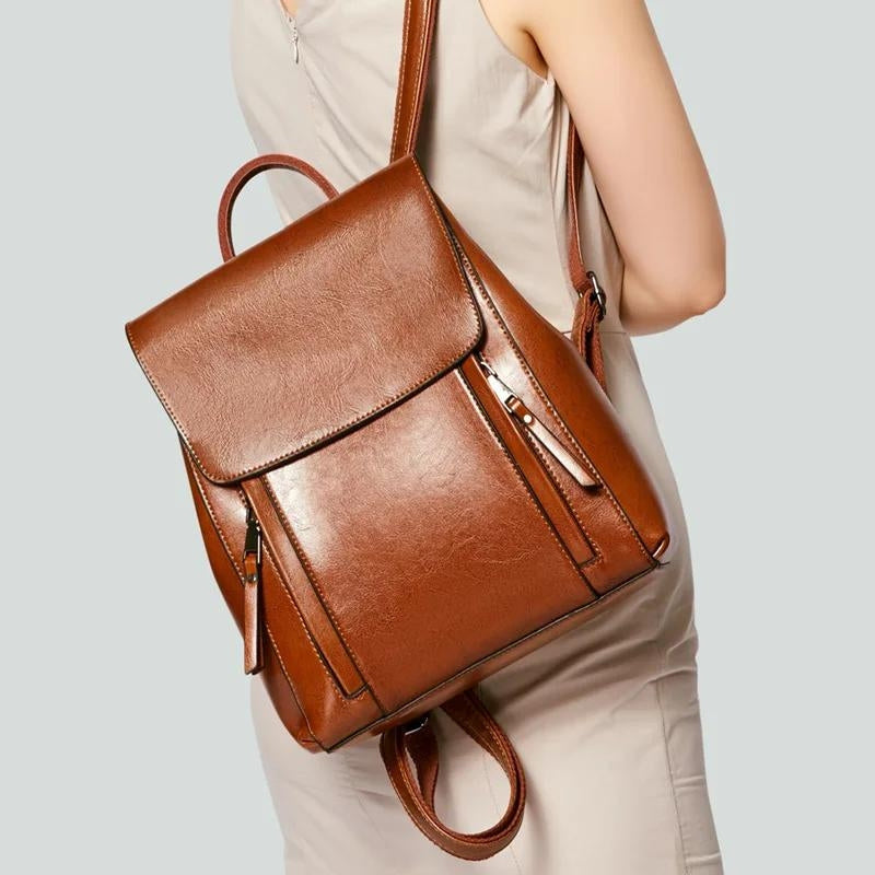 Heritage - Petit Sac À Dos En Cuir Femme - vue 8