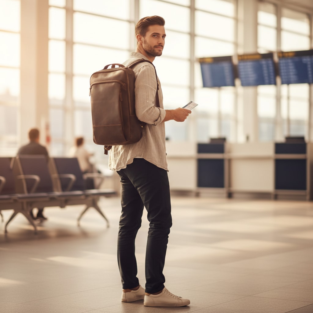 Sac À Dos Ordinateur Luxe - en voyage