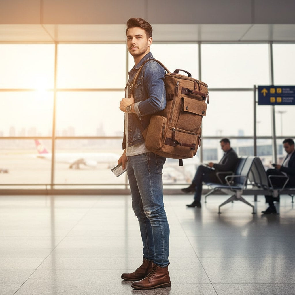 Sac À Dos Rétro de Voyage - en voyage