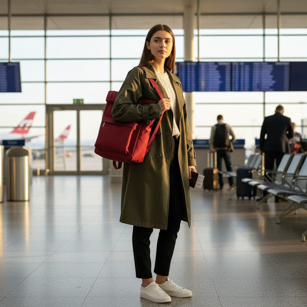 Sac À Dos Roll Top Femme - en voyage