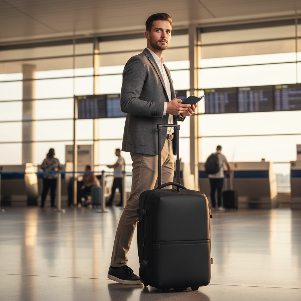 Sac Cabine Avec Roulettes - en voyage