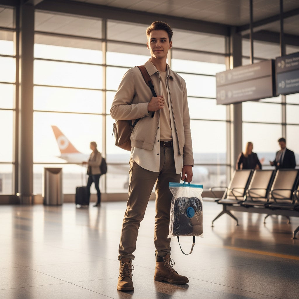 Sac de Compression pour Vêtements Voyage - en voyage