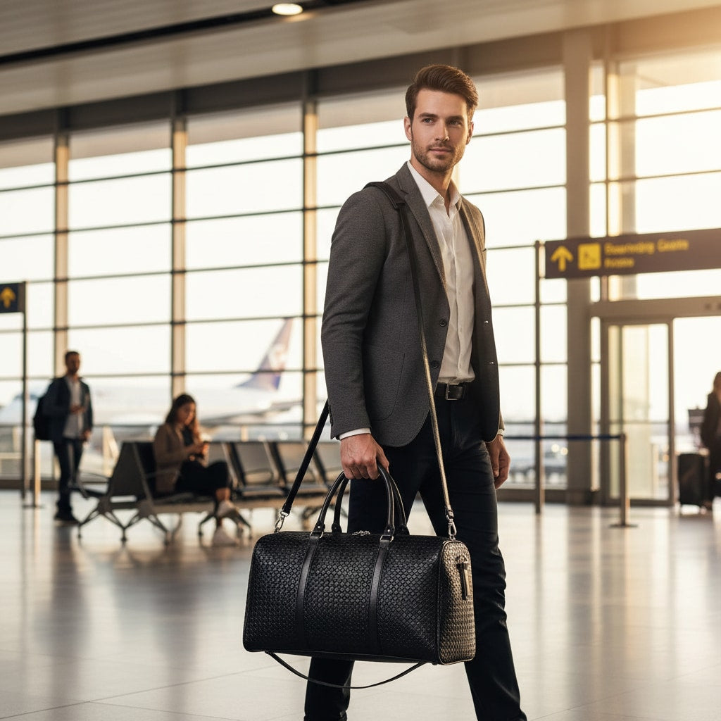 Sable - Sac de Voyage PU Noir - en voyage