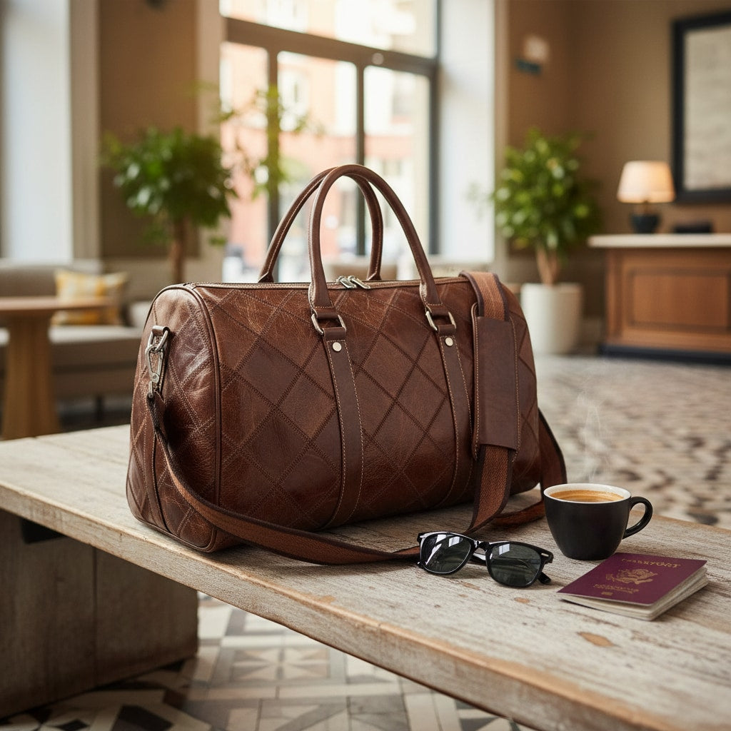 Heritage - Sac De Voyage Homme Cuir Vintage - vue 10