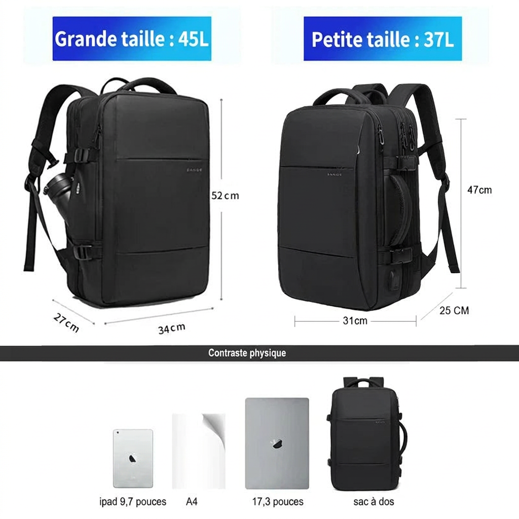 MIZAR - Sac À Dos Extensible De Voyage