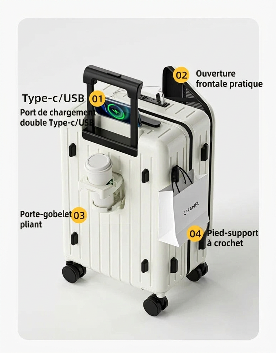 MENKALINAN - Valise Cabine Extensible