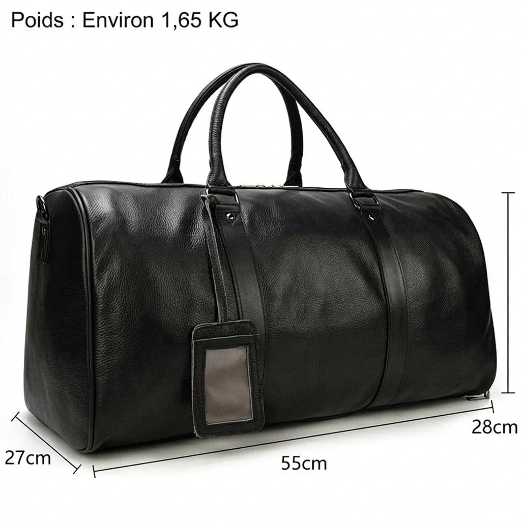 CAPELLA - Sac De Voyage Homme Luxe En Cuir