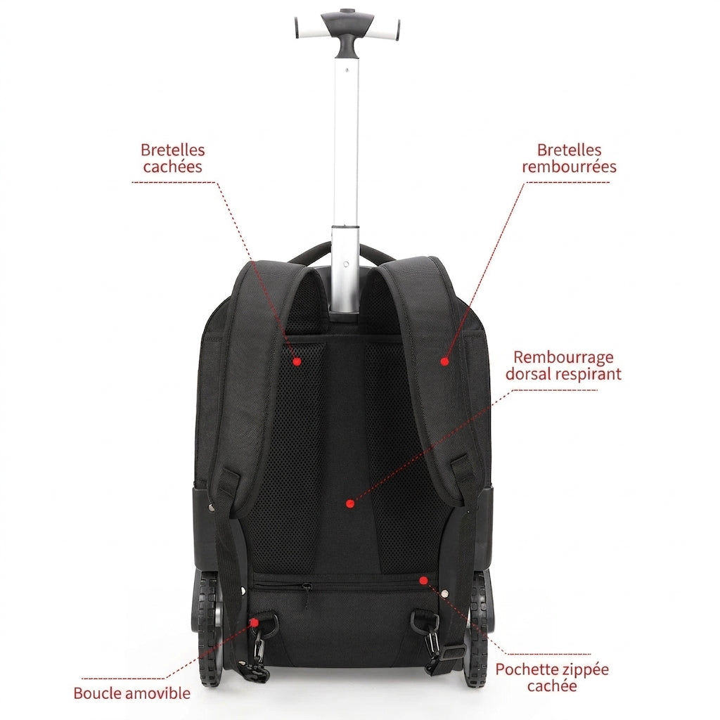 NUSAKAN - Sac À Dos Cabine Roulettes