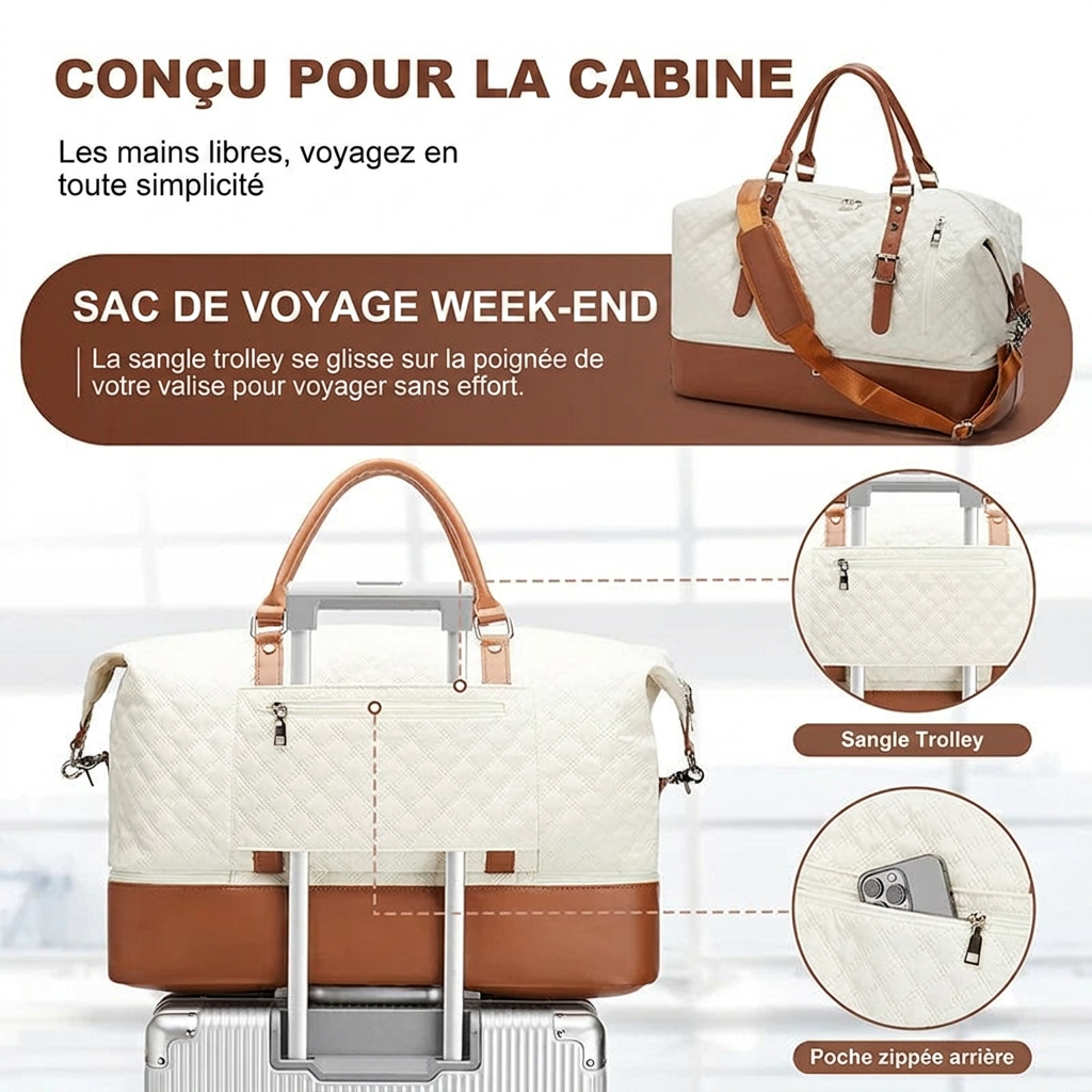 BELLATRIX - Sac De Voyage Femme Avec Compartiment Chaussures