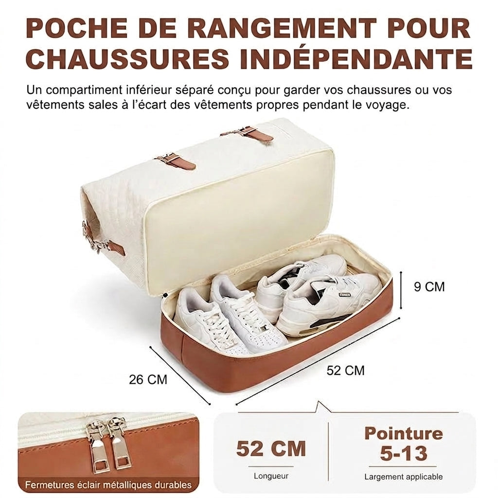 BELLATRIX - Sac De Voyage Femme Avec Compartiment Chaussures