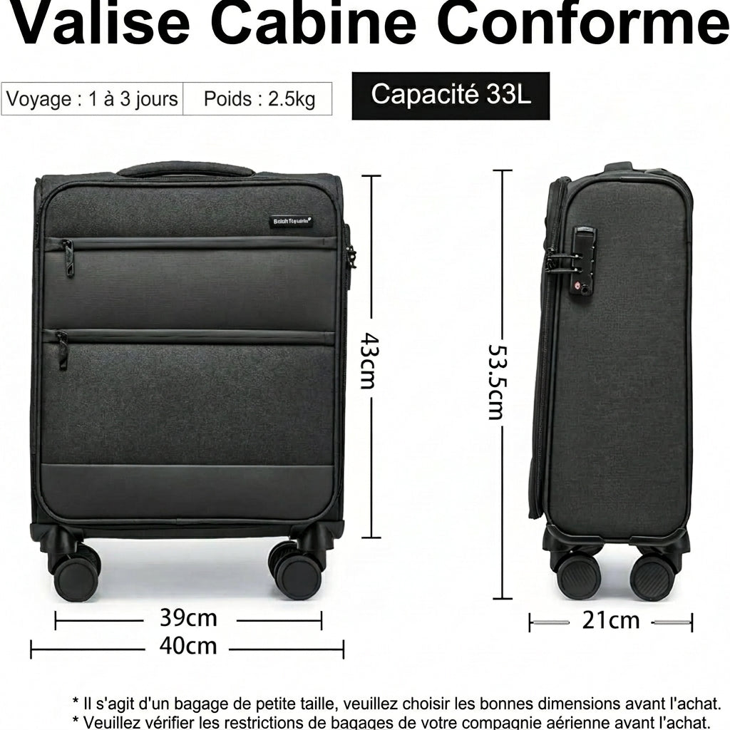 Escale - Valise Cabine Souple - vue 8
