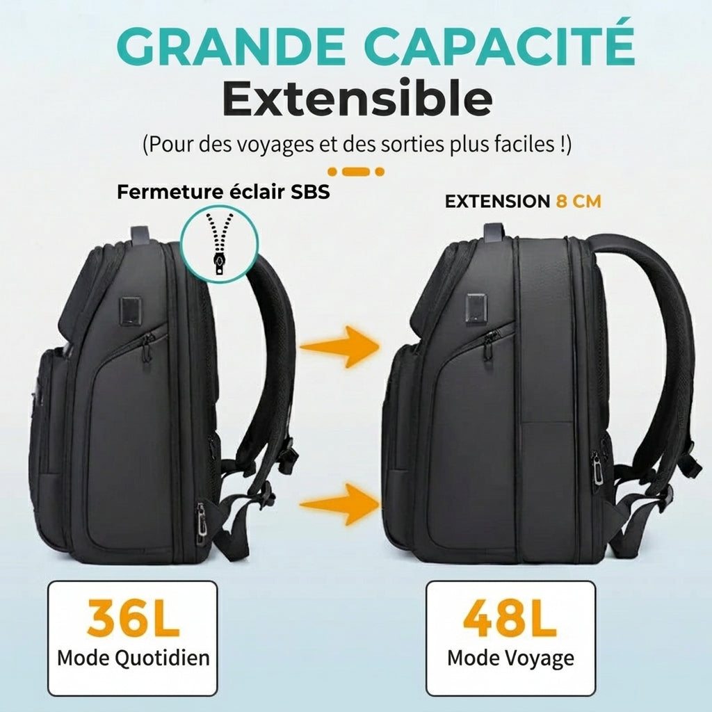 Escale - Sac À Dos Voyage Cabine Extensible - vue 8